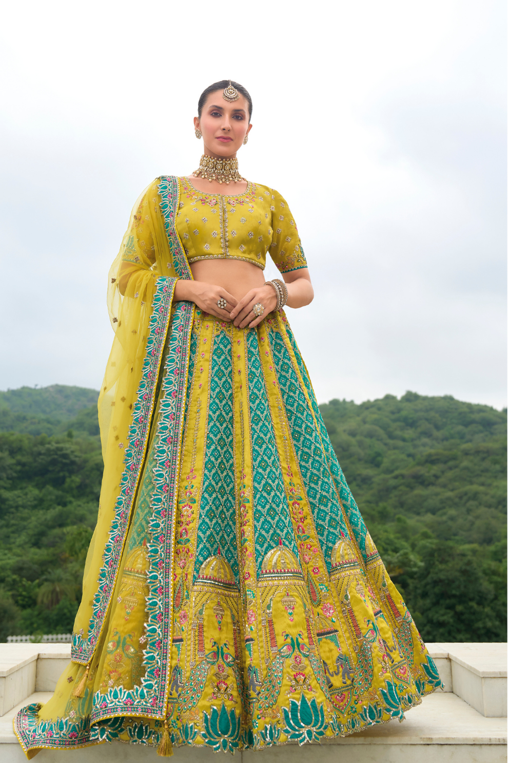 Designer Ethnic Lehenga with Dupatta and Intricate Embroidery
