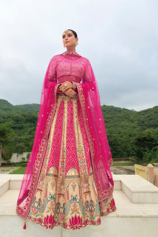 Designer Ethnic Lehenga with Dupatta and Intricate Embroidery
