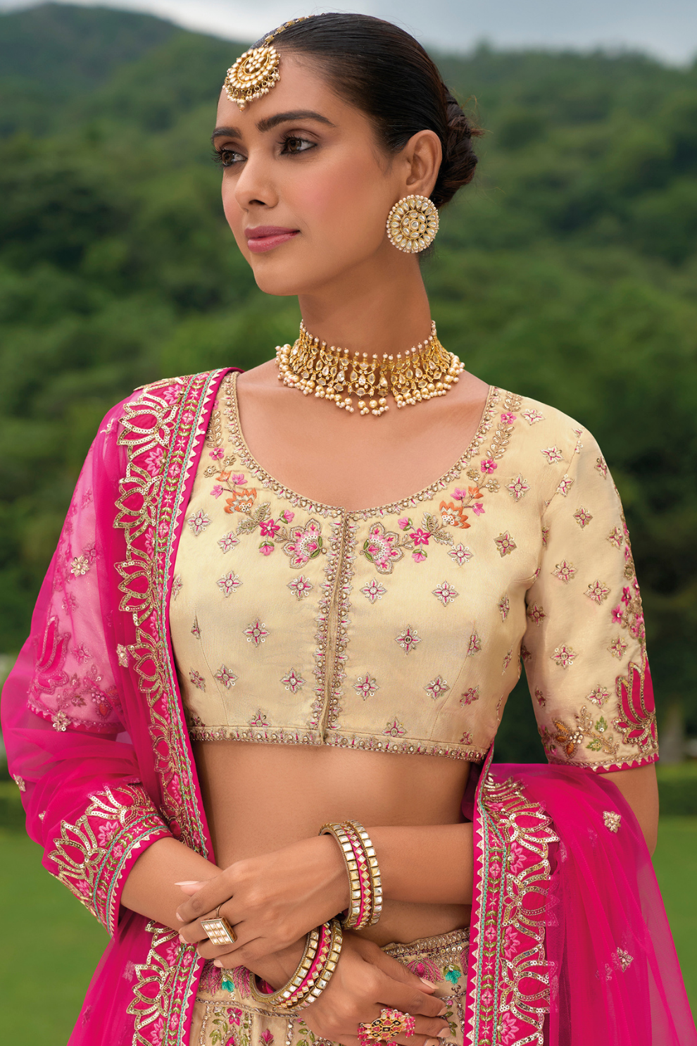 Designer Ethnic Lehenga with Dupatta and Intricate Embroidery