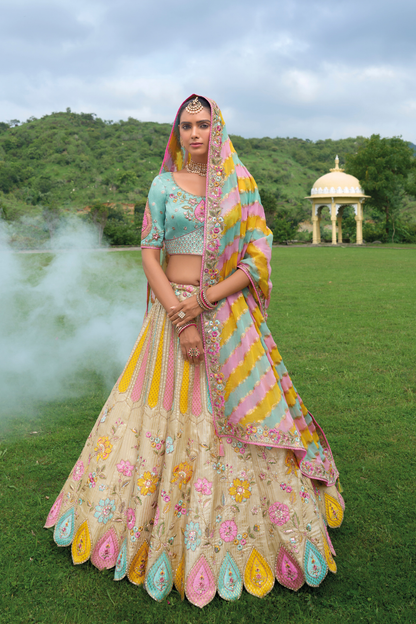 Designer Ethnic Lehenga with Dupatta and Intricate Embroidery