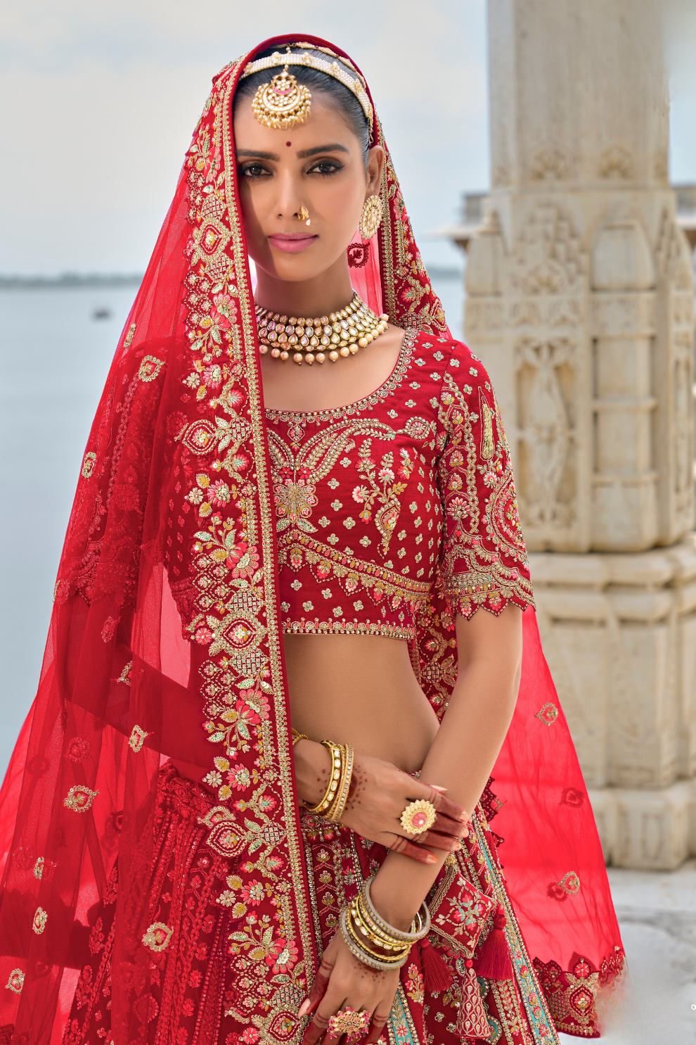 Luxury Silk Bridal Lehenga Choli – Handcrafted Elegance for Your Big Day