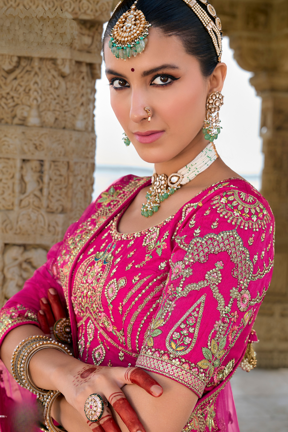 Luxury Silk Bridal Lehenga Choli – Handcrafted Elegance for Your Big Day