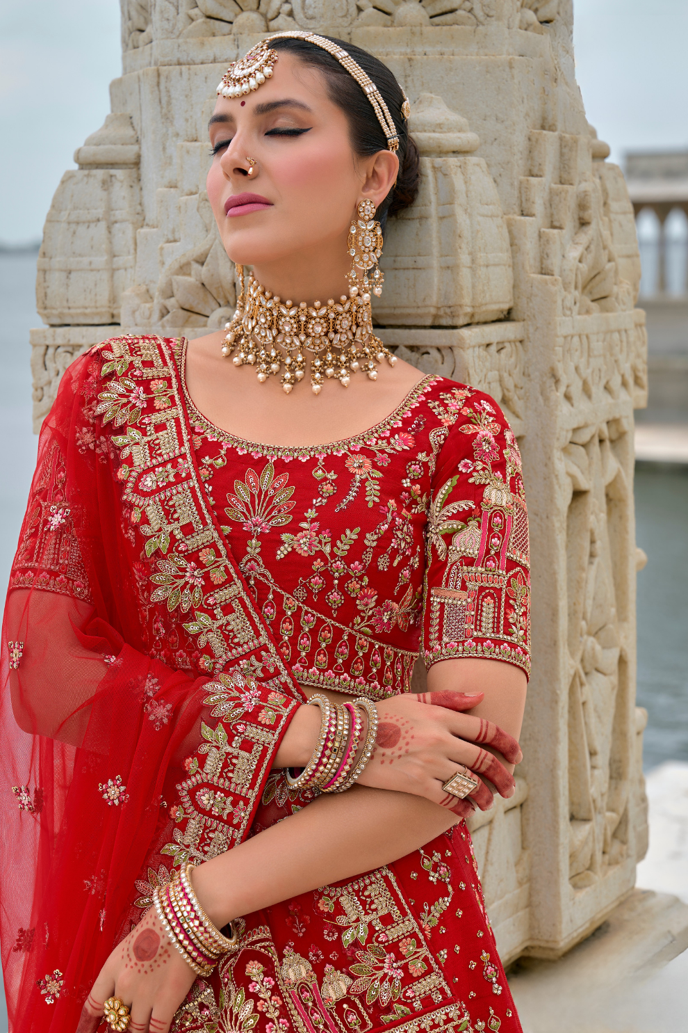 Luxury Silk Bridal Lehenga Choli – Handcrafted Elegance for Your Big Day
