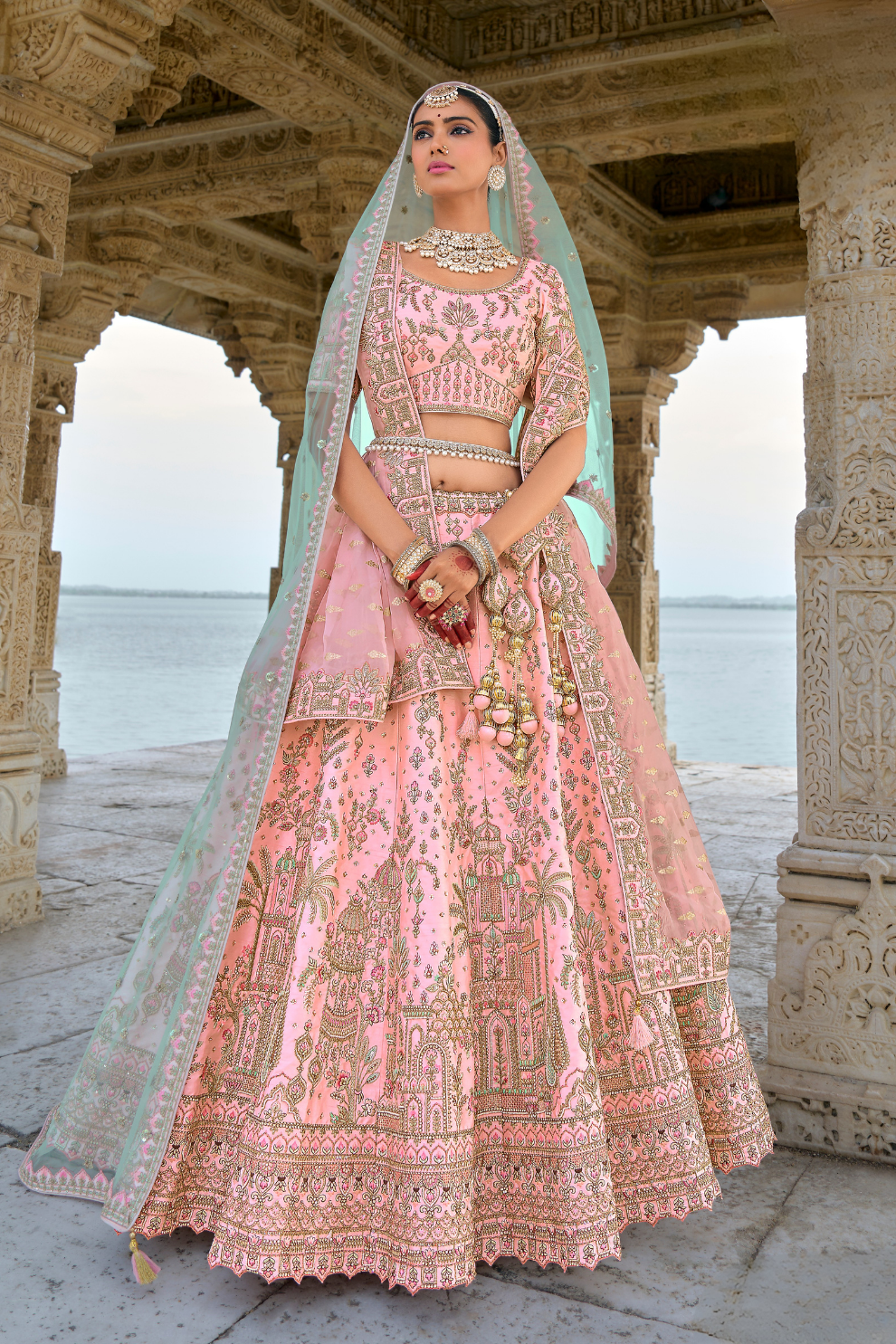 Luxury Silk Bridal Lehenga Choli – Handcrafted Elegance for Your Big Day