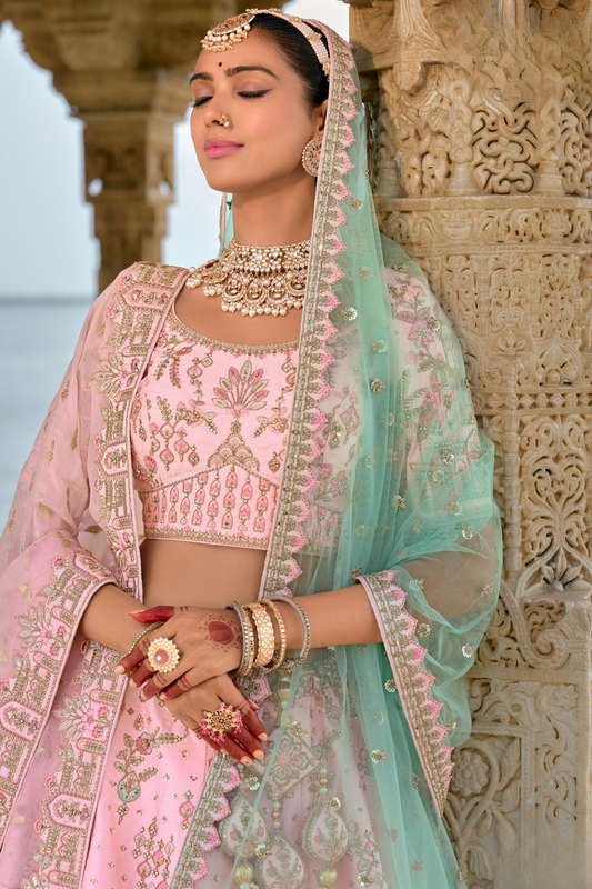 Luxury Silk Bridal Lehenga Choli – Handcrafted Elegance for Your Big Day
