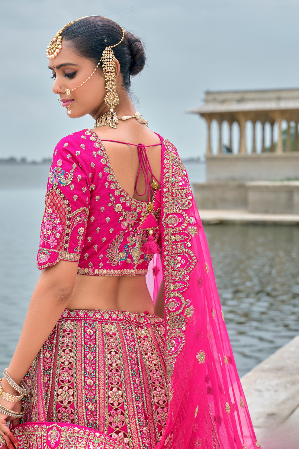 Luxury Silk Bridal Lehenga Choli – Handcrafted Elegance for Your Big Day
