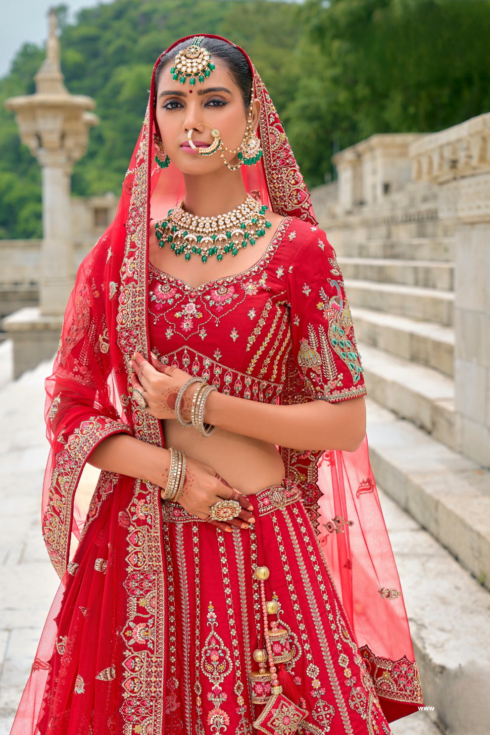 Luxury Silk Bridal Lehenga Choli – Handcrafted Elegance for Your Big Day