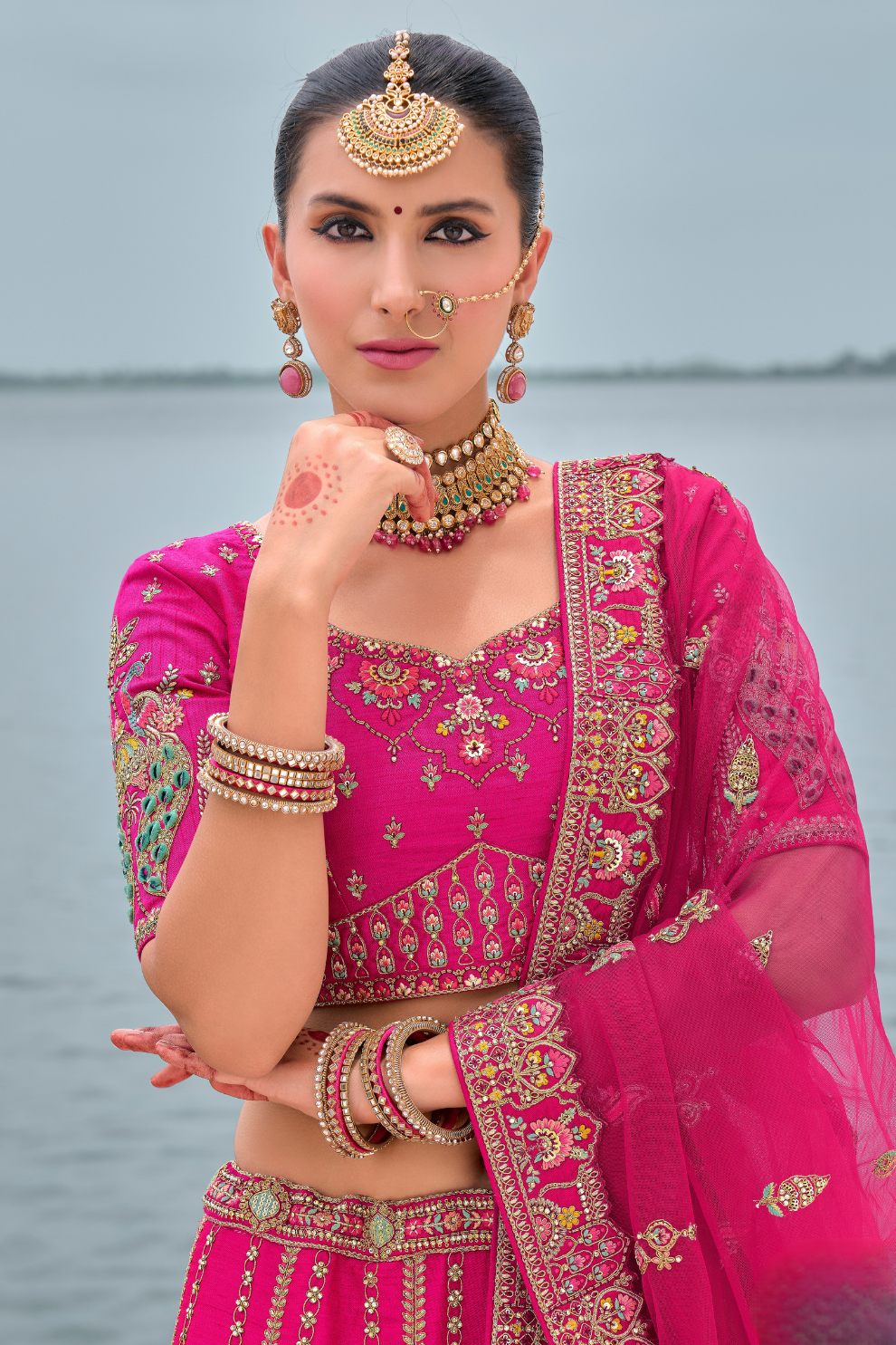 Luxury Silk Bridal Lehenga Choli – Handcrafted Elegance for Your Big Day