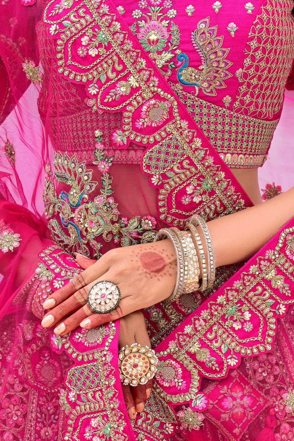 Luxury Silk Bridal Lehenga Choli – Handcrafted Elegance for Your Big Day