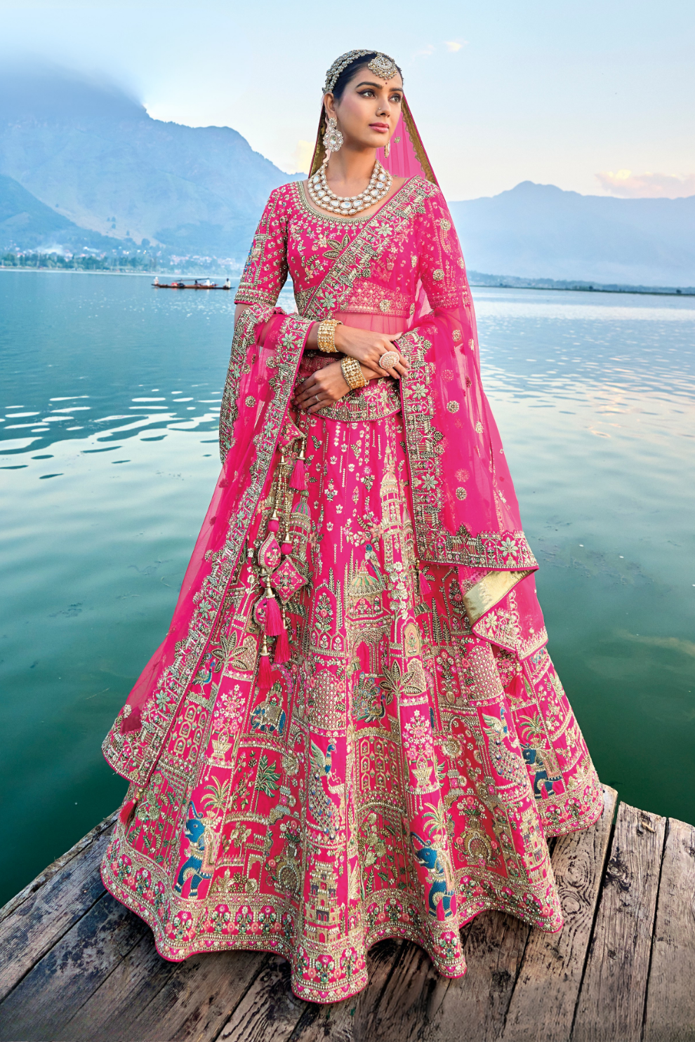 Luxury Silk Bridal Lehenga Choli – Handcrafted Elegance for Your Big Day