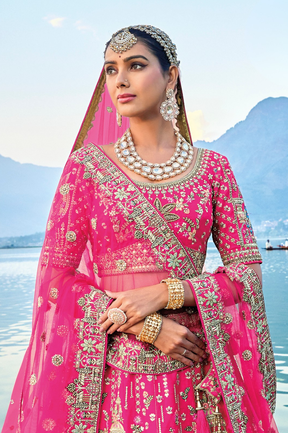 Luxury Silk Bridal Lehenga Choli – Handcrafted Elegance for Your Big Day