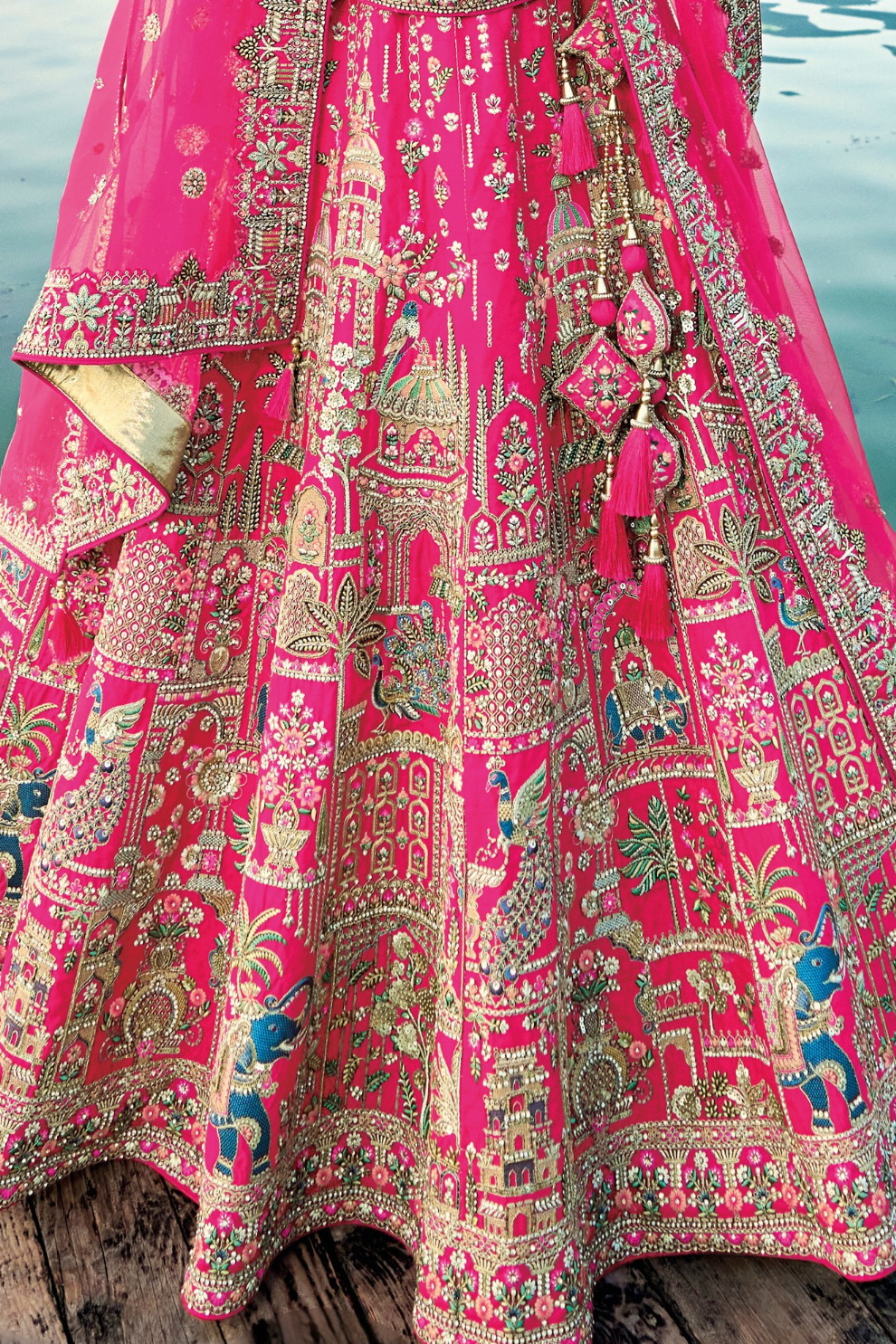 Luxury Silk Bridal Lehenga Choli – Handcrafted Elegance for Your Big Day