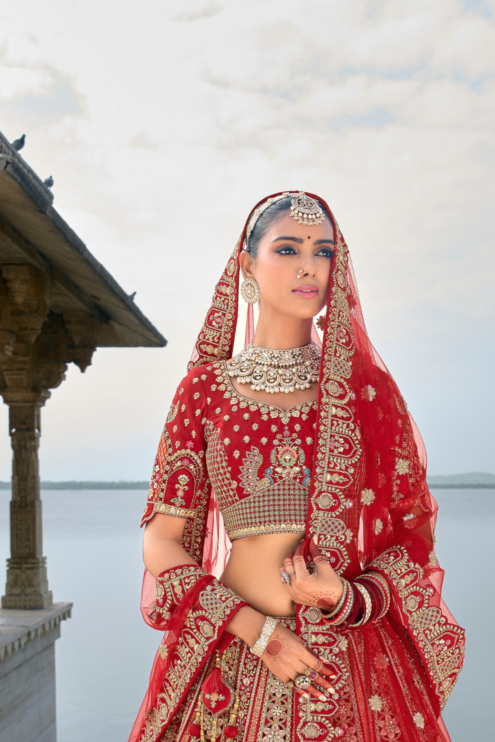 Luxury Silk Bridal Lehenga Choli – Handcrafted Elegance for Your Big Day