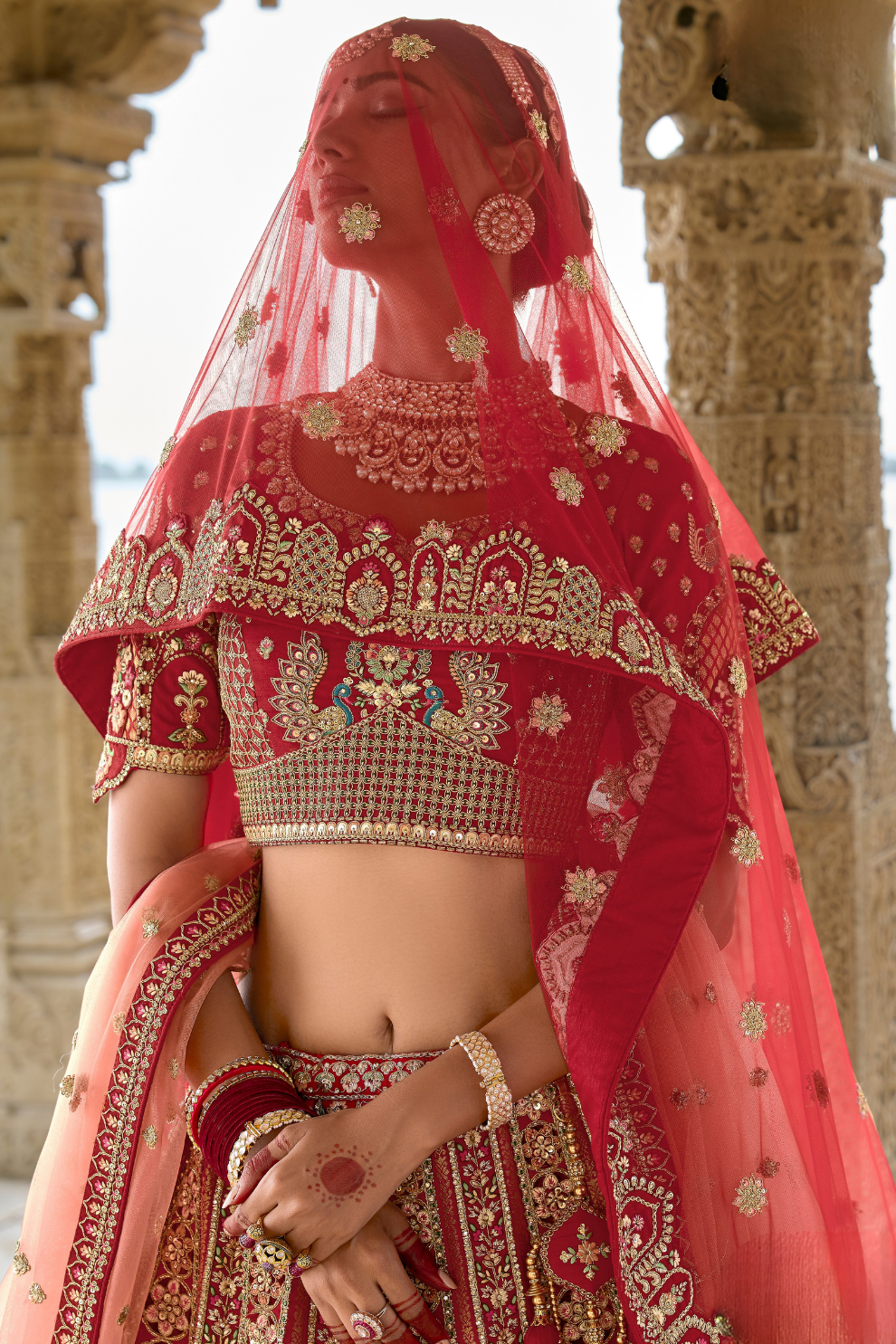 Luxury Silk Bridal Lehenga Choli – Handcrafted Elegance for Your Big Day