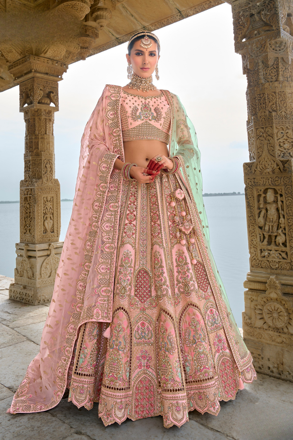 Luxury Silk Bridal Lehenga Choli – Handcrafted Elegance for Your Big Day
