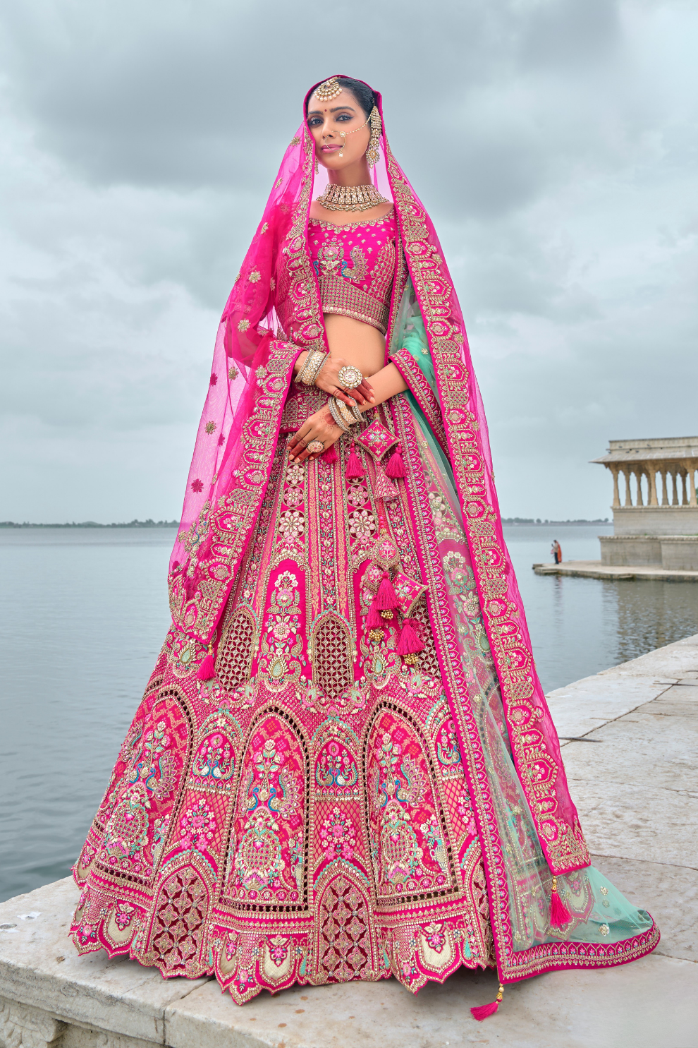 Luxury Silk Bridal Lehenga Choli – Handcrafted Elegance for Your Big Day