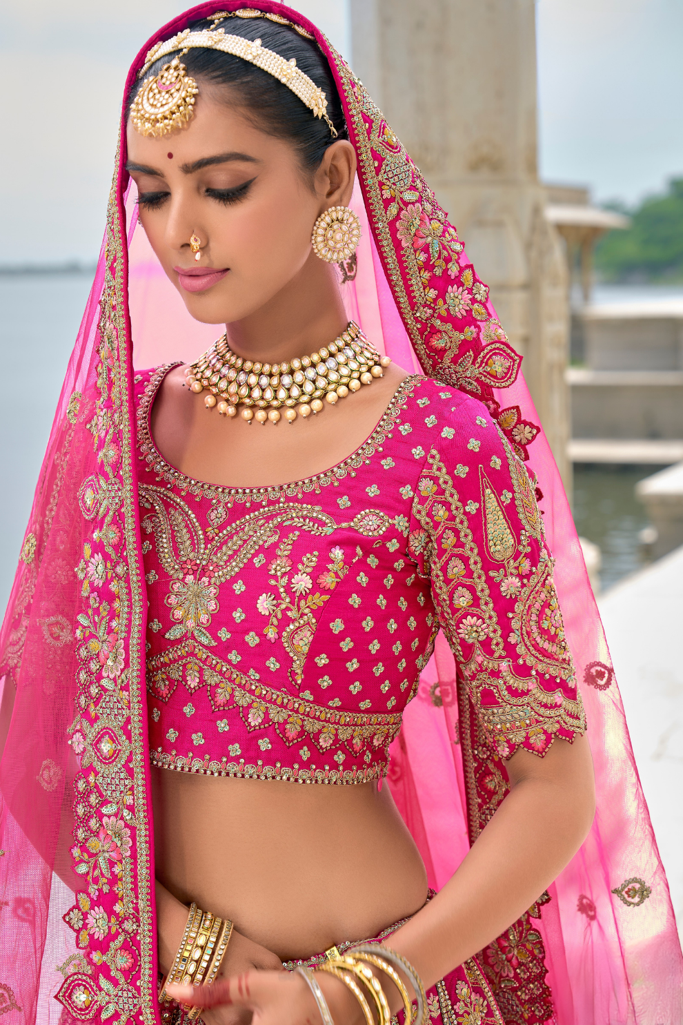 Luxury Silk Bridal Lehenga Choli – Handcrafted Elegance for Your Big Day