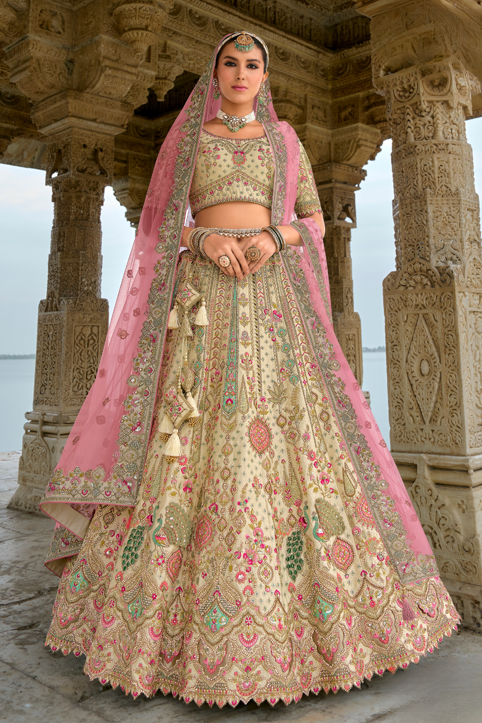 Luxury Silk Bridal Lehenga Choli – Handcrafted Elegance for Your Big Day