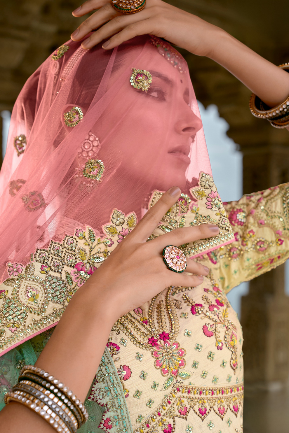 Luxury Silk Bridal Lehenga Choli – Handcrafted Elegance for Your Big Day