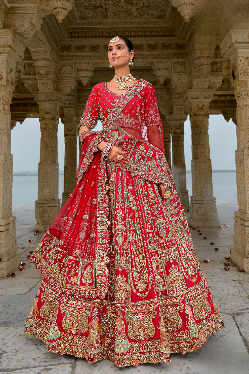 Luxury Silk Bridal Lehenga Choli – Handcrafted Elegance for Your Big Day