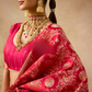 Designer Bridal Saree – Heavy Zardozi Border with Zircon & Kaanch Work