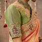 Tissue Dola Silk Embroidered Wedding Saree for Timeless Elegance