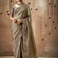 Tissue Dola Silk Embroidered Wedding Saree for Timeless Elegance