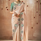 Tissue Dola Silk Embroidered Wedding Saree for Timeless Elegance