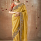Tissue Dola Silk Embroidered Wedding Saree for Timeless Elegance