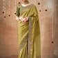Tissue Dola Silk Embroidered Wedding Saree for Timeless Elegance