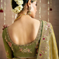 Tissue Dola Silk Embroidered Wedding Saree for Timeless Elegance