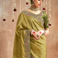 Tissue Dola Silk Embroidered Wedding Saree for Timeless Elegance