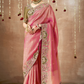 Tissue Dola Silk Embroidered Wedding Saree for Timeless Elegance