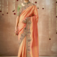 Tissue Dola Silk Embroidered Wedding Saree for Timeless Elegance