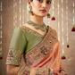 Tissue Dola Silk Embroidered Wedding Saree for Timeless Elegance