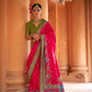 Super Polyester Viscose Silk Saree with Hand Block Luxury Print - LaVante Fashion