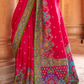 Super Polyester Viscose Silk Saree with Hand Block Luxury Print - LaVante Fashion