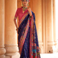 Super Polyester Viscose Silk Saree with Hand Block Luxury Print - LaVante Fashion