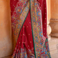 Super Polyester Viscose Silk Saree with Hand Block Luxury Print - LaVante Fashion
