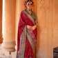 Super Polyester Viscose Silk Saree with Hand Block Luxury Print - LaVante Fashion