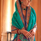 Super Polyester Viscose Silk Saree with Hand Block Luxury Print - LaVante Fashion