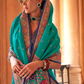 Super Polyester Viscose Silk Saree with Hand Block Luxury Print - LaVante Fashion