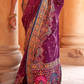 Super Polyester Viscose Silk Saree with Hand Block Luxury Print - LaVante Fashion