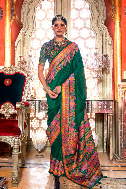 High-Quality Super 801 P.V. Silk Saree with H.B. Luxury Print - LaVante Fashion