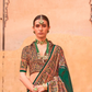 Pure Polyester Viscose Silk Saree with Hand Block Print - LaVante Fashion