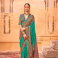 Pure Polyester Viscose Silk Saree with Hand Block Print - LaVante Fashion
