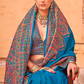 Pure Polyester Viscose Silk Saree with Hand Block Print - LaVante Fashion