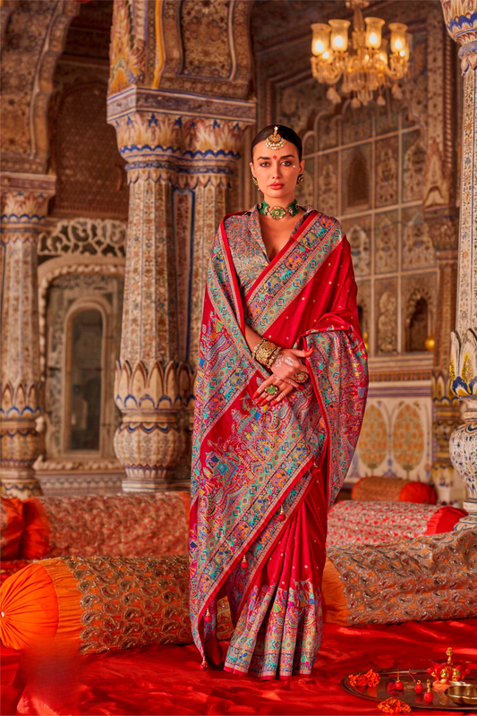 Soft Polyester Viscose Silk Saree with Hand Block Luxury Print - LaVante Fashion