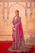 Pure Polyester Viscose Silk Saree with Hand Block Print - LaVante Fashion