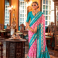 Pure Viscose Silk Saree with Silk Blend Designer Print